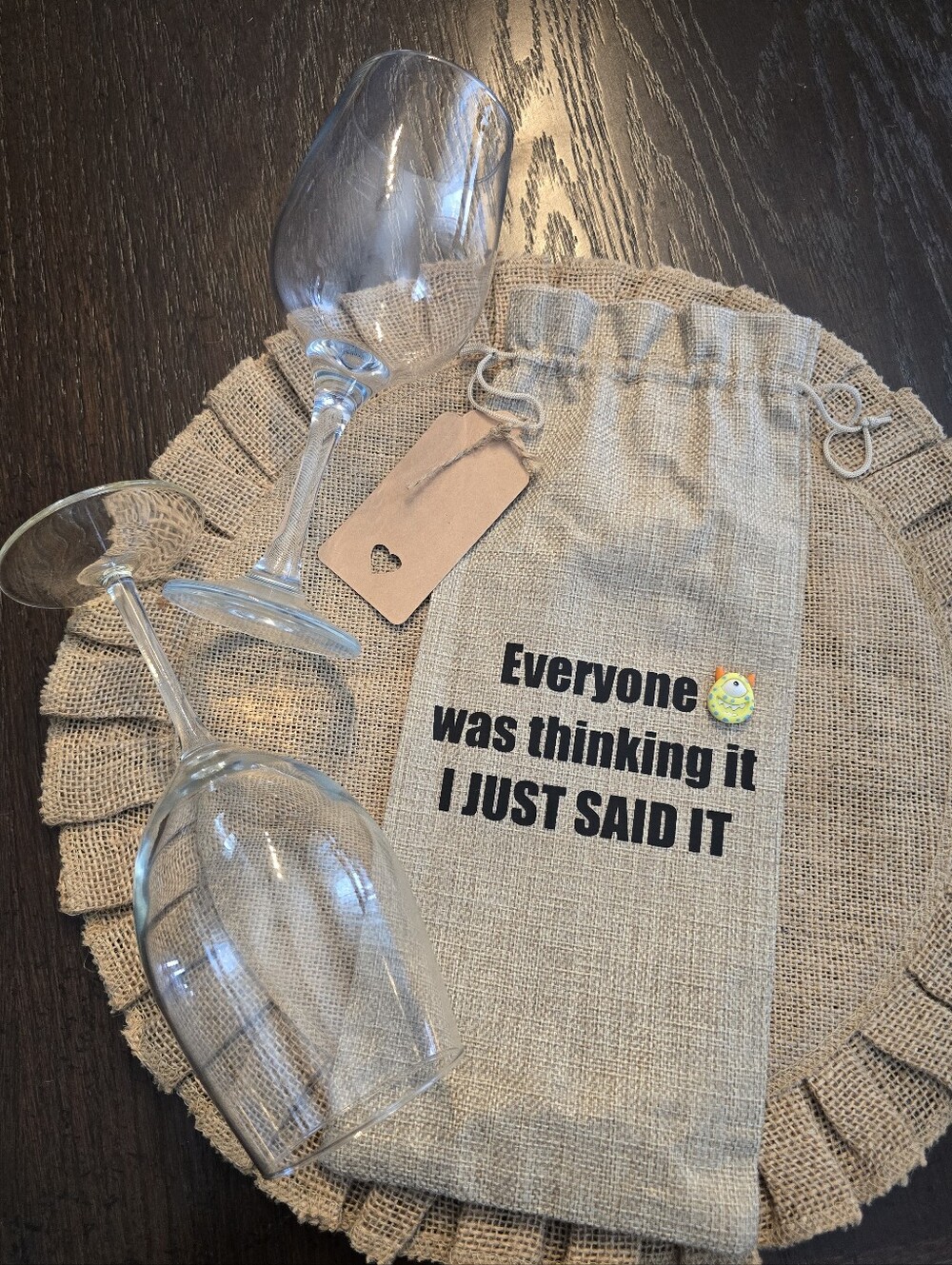 🍷🧨Handmade Sassy Wine Tote Bag - Great Girls Night Gift!🩷